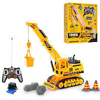 Дитячий кран на радіокеруванні на акумуляторі Bambi 689-16 світлові ефекти аксесуари