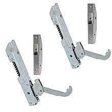 Петлі комплект L-165 мм для дверей печі Smeg, Tecnoeka, Piron, Hendi та ін. (KIT HINGES 2xCER30011 + 2xCER30012)