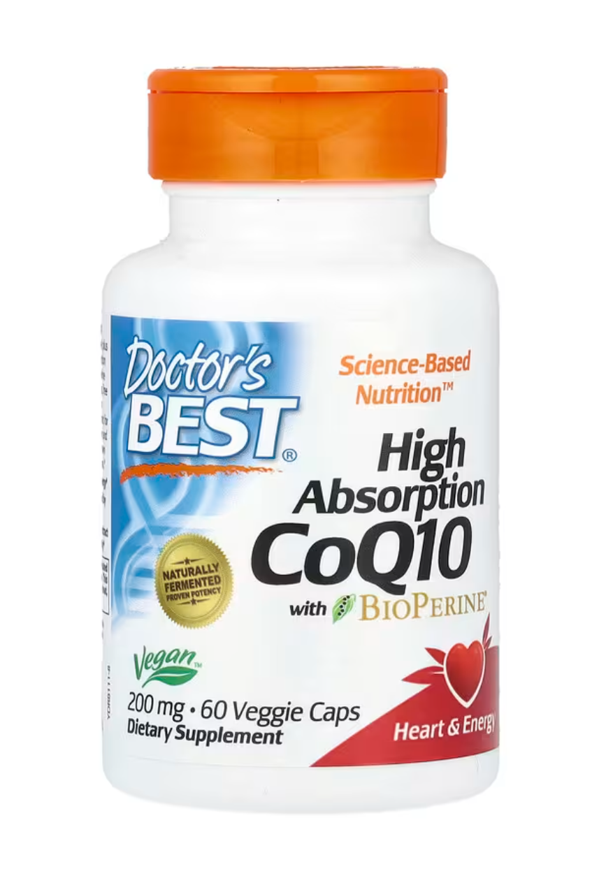 Doctor's Best High Absorption CoQ10 with BioPerine 200mg 60 veg caps