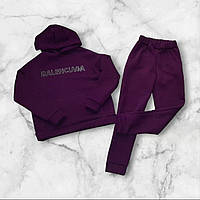 Теплий спортивний костюм на дівчинку Бордовий Зріст 128 см -146