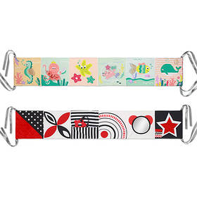 Розвиваюча м'яка сенсорна книжечка "Морський світ" (двостороння) (81*13 см)/"Babyono"  Home Товари