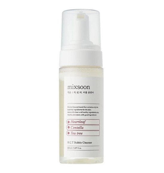 М'яка пінка для вмивання з рослинними екстрактами Mixsoon HCT Bubble Cleanser 150 мл
