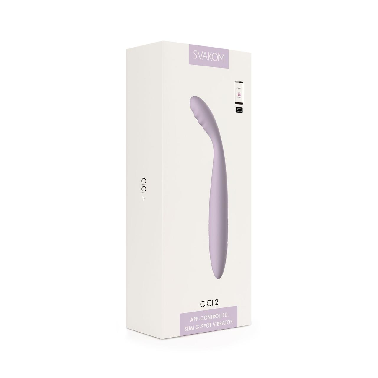 Гнучкий вібратор для точки G Svakom Cici 2 Lilac