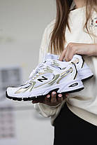 Кросівки New Balance 530 White Gold Black / Нью Беланс 530 Білі з Чорним і Золотистим, фото 2