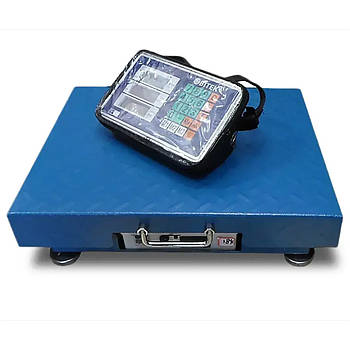 Ваги електронні торговельні WiFi на 200 кг 32х42см 4В Blue BITEK TCS-R2-200