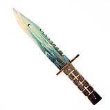 Дерев'яний Дитячий ніж "М-9 BAYONET DRAGON GLASS" Око Дракона з STANDOFF 2, іграшкова зброя, фото 3