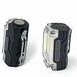 Налобний акумуляторний ліхтар із сенсорним включенням Т1333 COB+RED, фото 5