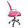 Офісне крісло B 619, анатомічна спинка, регулювання висоти, до 120 кг, біло-рожеве, фото 9