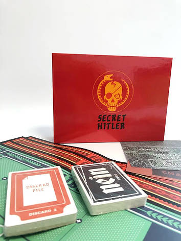 УЦІНКА! Secret Hitler / Таємний гітлер / Секретний гітлер (Red Box) + правила УКРАЇНСЬКОЮ, фото 1