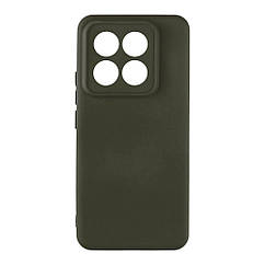 Чохол Silicone Cover Full Camera (A) для Xiaomi 14 Pro Колір 71.Dark Green