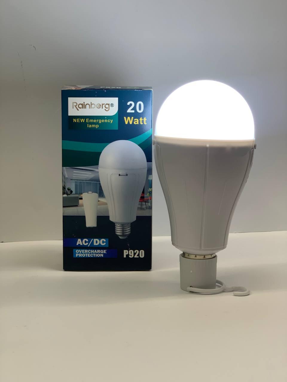 Лампочка з акумулятором 20w білий