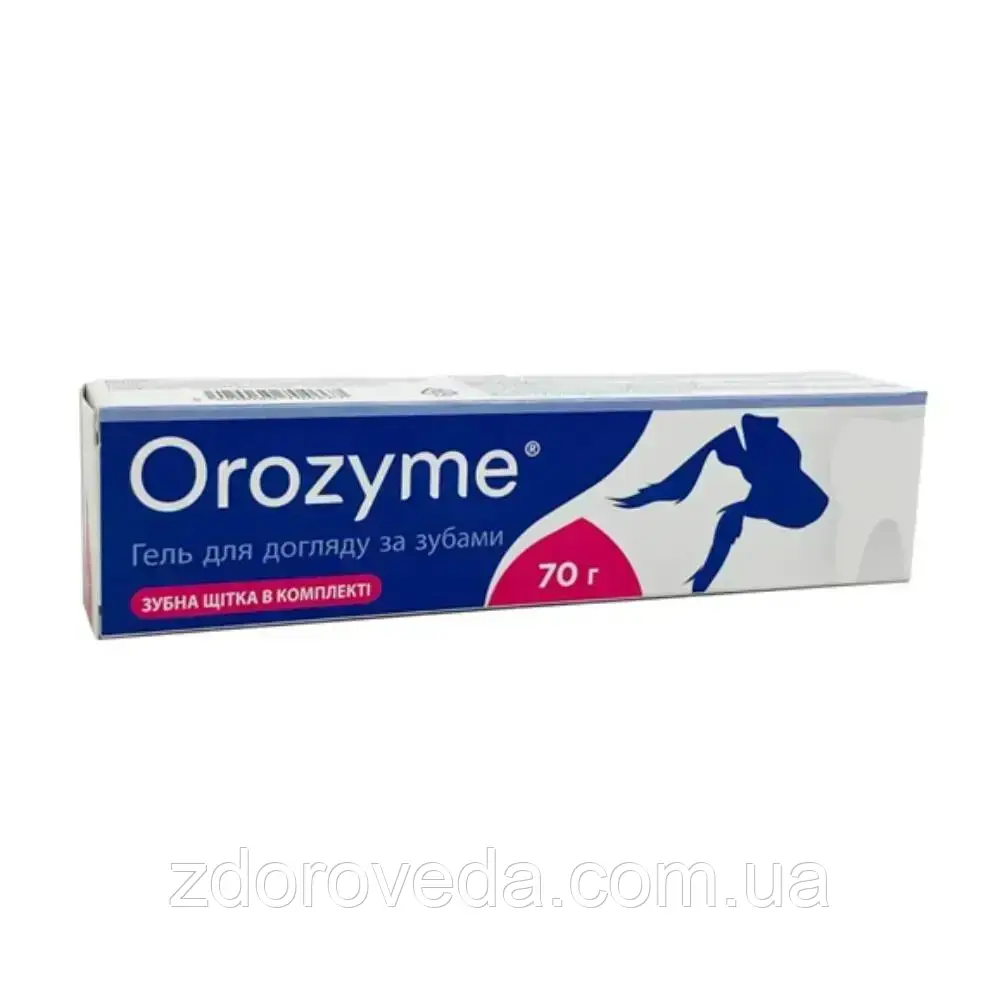 Орозим Ecuphar Orozyme гель по догляду за зубами та яснами тварин, 70 г