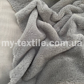 Хутро штучне кролик Іграшковий 270 grm 150 см Світло-сіре