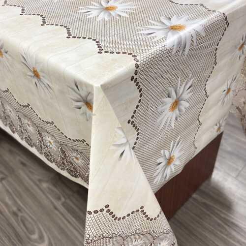 Клейонка ПВХ на нетканій основі Bona Domus 8432 A 1.37*25 м Стильна клейонка на обідній стіл