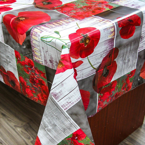 Клейонка ПВХ на нетканій основі Bona Domus 8500 A 1.37*25 м Яскрава кольорова клейонка для столу