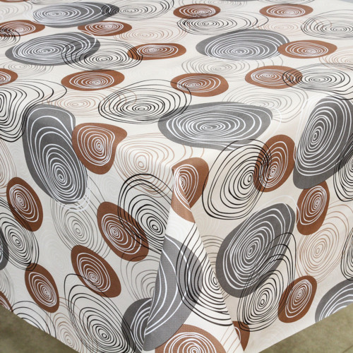 Клейонка ПВХ на нетканій основі Bona Domus 8660 A 1.37*25 м Клейонка на стіл з абстракцією