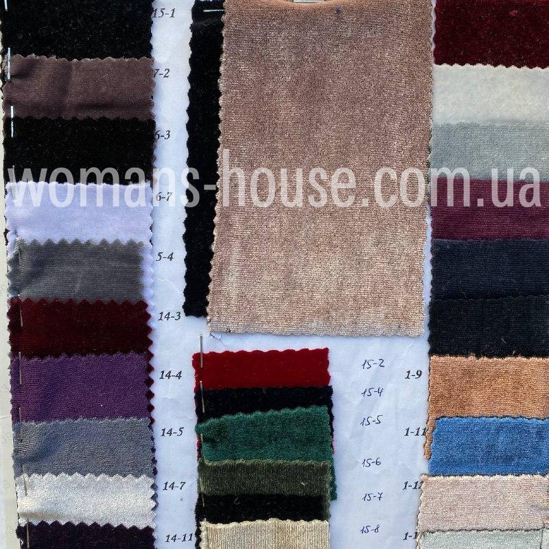 Тканина Оксамит стрейч однотонний ОПТ рулон від 40 м, фото 1