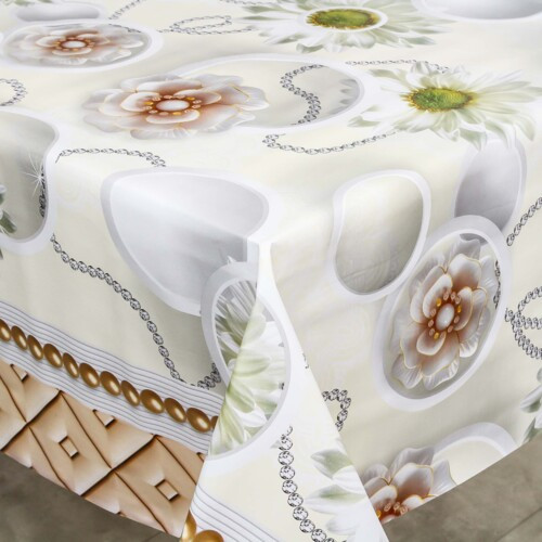 Клейонка ПВХ на нетканій основі Bona Domus 81284В 1.37*25 м Скатертина для кухні Клейонка на стіл непромокальна