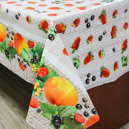 Клейонка ПВХ на нетканій основі Bona Domus 8697 B 1.37*25 м Клейонка на стіл кольорова