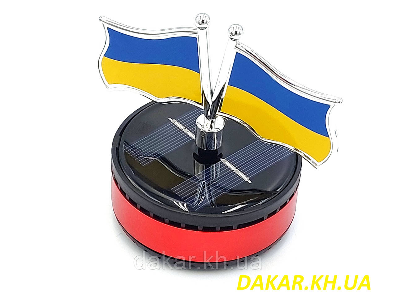 Ароматизатор Прапор на сонячній батареї Red, фото 1