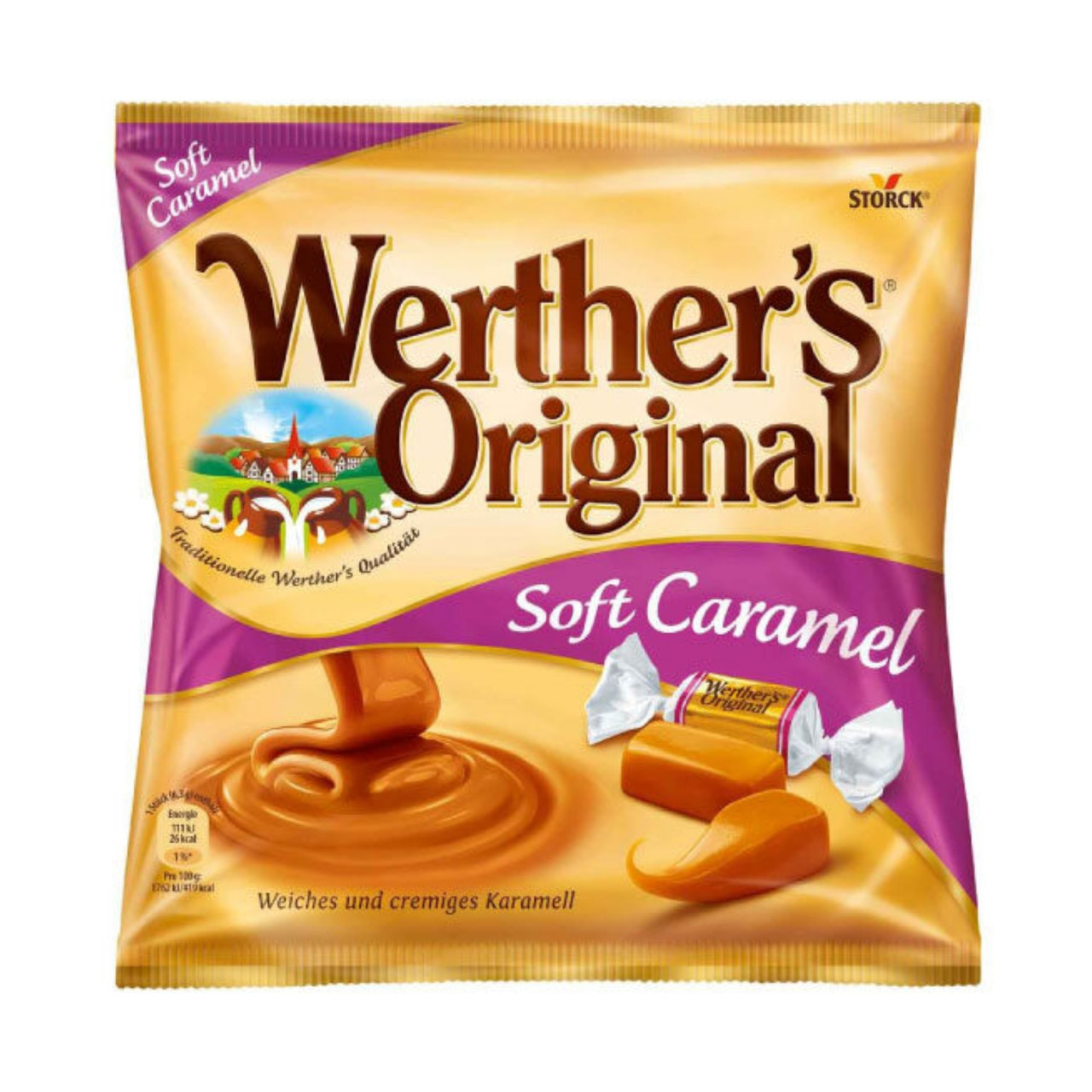 Карамель вершкова Werther's Original Soft Caramel, м'які іриски Німеччина 180 г.