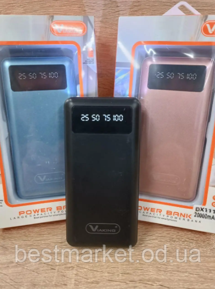 Павербанк 20000mah Портативні зарядні пристрої Power Bank
