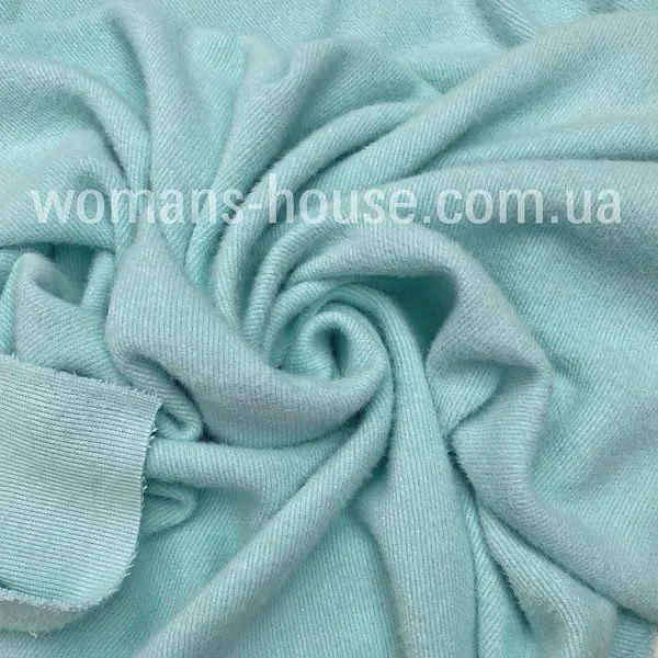 Трикотаж Ангора соти (норка) М'ята, фото 1