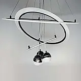 Сучасна підвісна люстра з регулюванням висоти 6285/40+60+80, фото 2