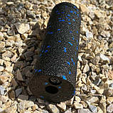 Масажний ролик (роллер) гладкий PowerPlay PP-4346 Mini EPP Foam Roller Чорно/Синій (15x5,3см.), фото 4