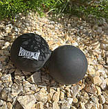 Масажний силіконовий подвійний м'яч PowerPlay PP-4355 Silicone Lacrosse Peanut Ball (6.3*12.6см.) Чорний, фото 6