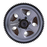 Колесо для преса PowerPlay PP-4345 Exercise Wheel (d16.5cm.) Сіре, фото 4
