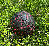 Масажний м'яч PowerPlay PP-4350 Epp Massage Ball (d8) Чорно/Червоний, фото 6
