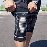 Наколінники спортивні PowerPlay PP-4099 Knee Support Чорно/Сині S/M (пара), фото 2