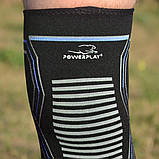 Наколінники спортивні PowerPlay PP-4099 Knee Support Чорно/Сині S/M (пара), фото 6