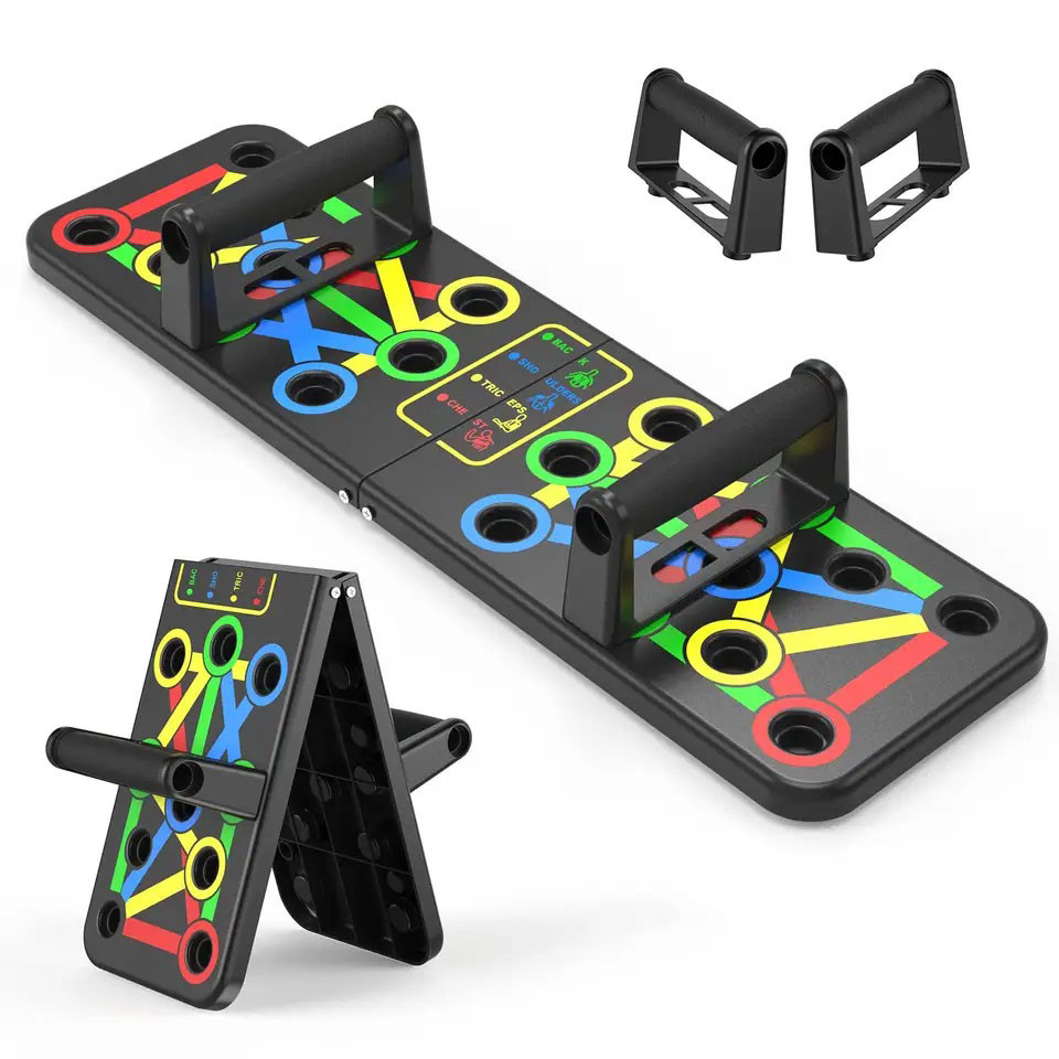 Дошка для віджимань Power Push, Тренажер для різних груп м'язів, Опори для віджимання, фото 1