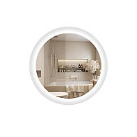 Дзеркало Qtap Taurus R600 з LED-підсвічуванням Touch, з антизапотіванням, з димером, рег. темп. кольору