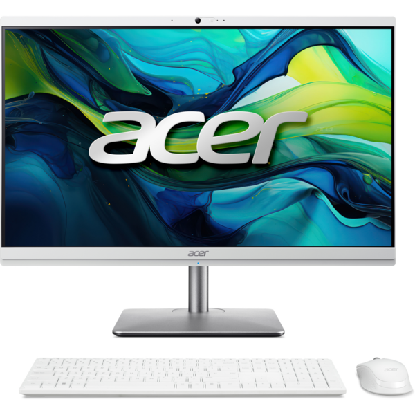 Acer Комп'ютер персональний моноблок Aspire C24-195ES 23.8" FHD Intel U7-155U, 16GB, F512GB, UMA, WiFi, кл+м,