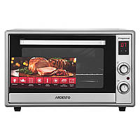 ARDESTO Піч електрична Elegance, 60л, 2000Вт, електр., конвенція, подвійне скло, рожен, сірий