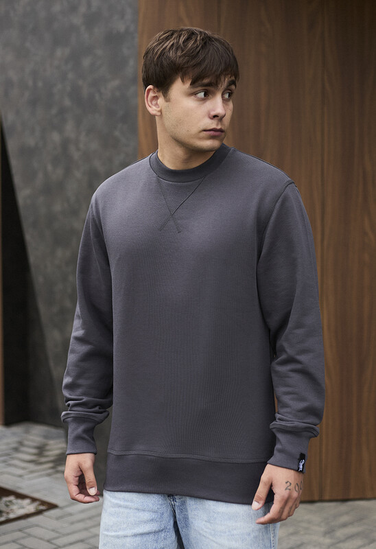 Базовий однотонний світшот Staff gray basic