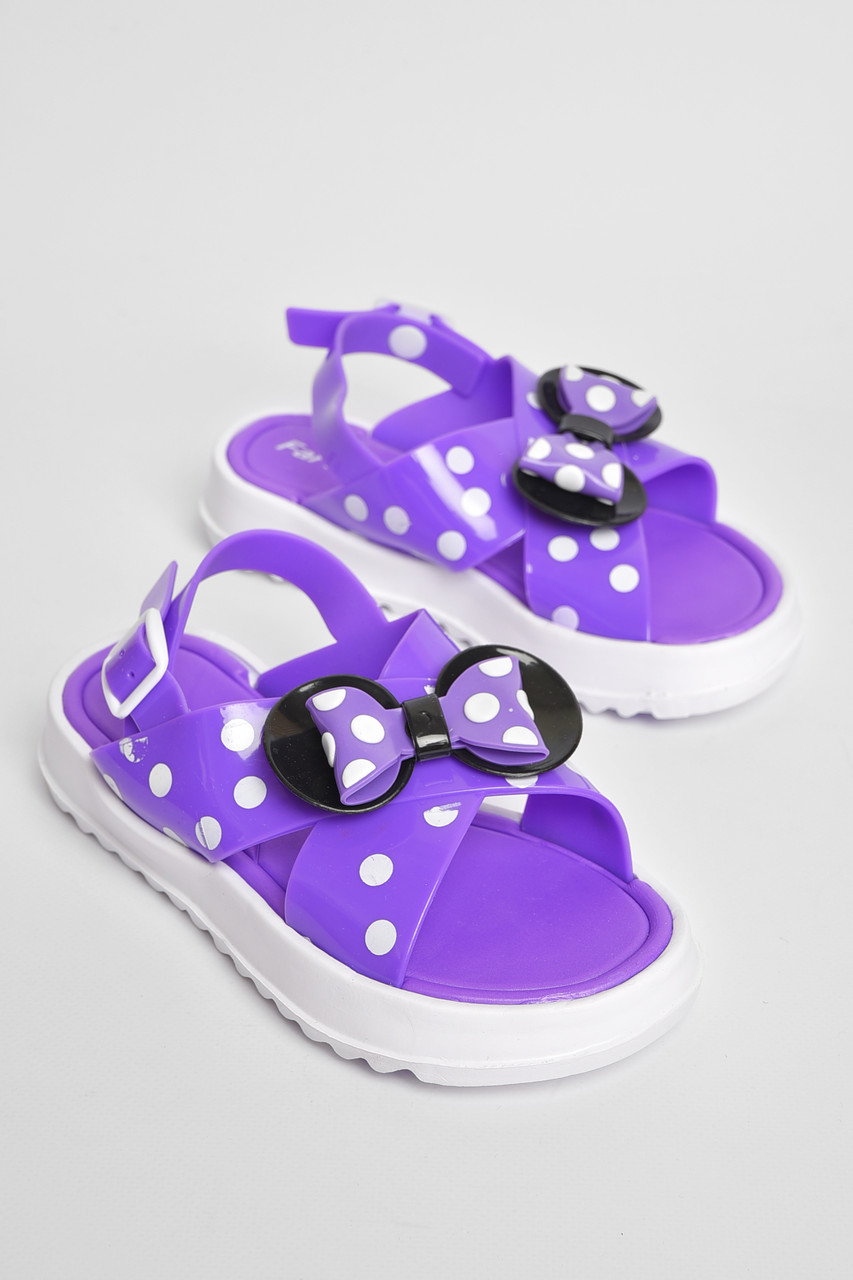 Босоніжки дитячі для дівчинки фіолетового кольору 187131S, фото 1