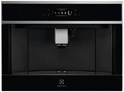 Electrolux Кавомашина вбудована, 2,5л, зерно+мелена, автомат.капуч, дисплей, сернор.керування, підсвітка,
