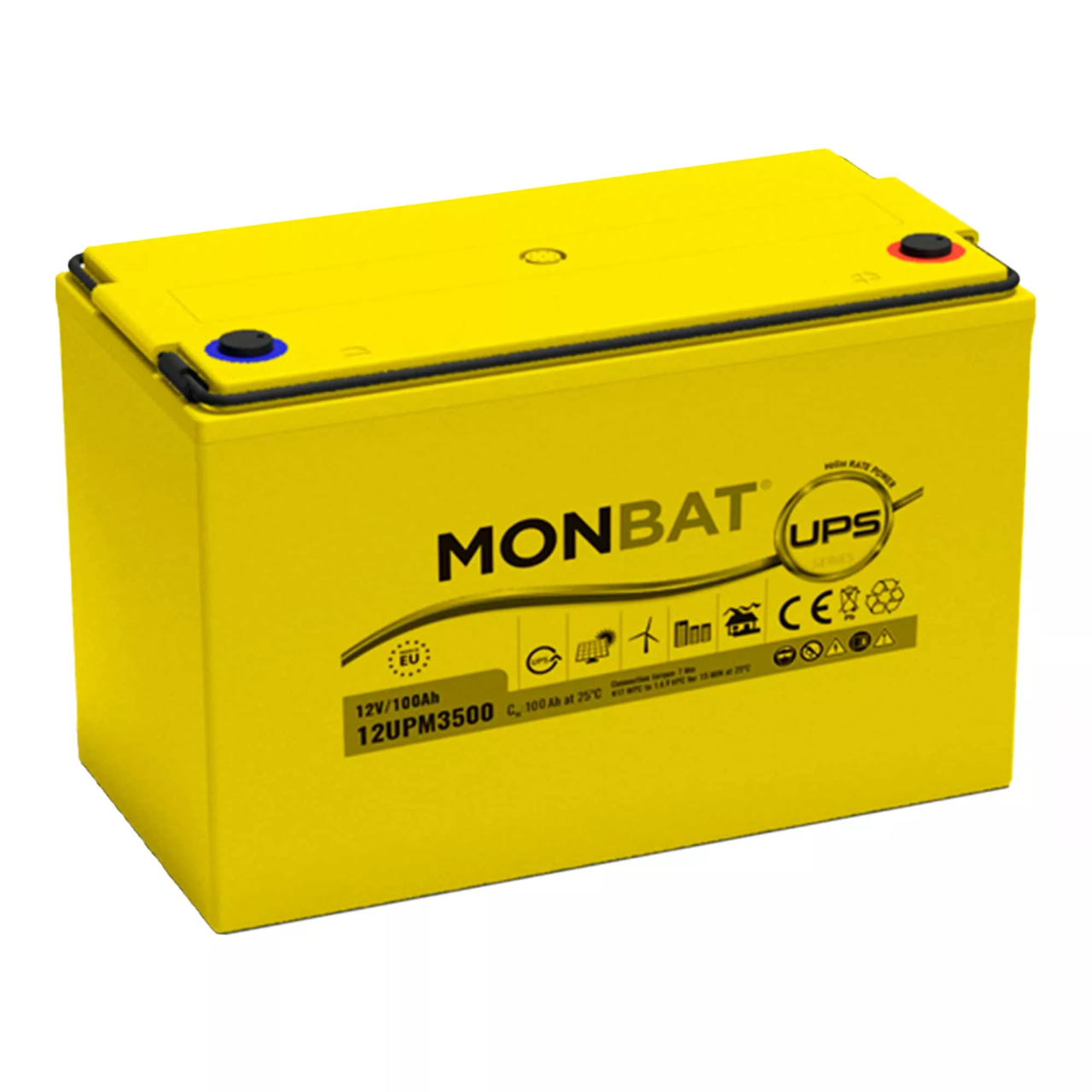 Акумулятор Monbat High Rate Power Top AGM 6СТ-100 (12UPM3500) EHA