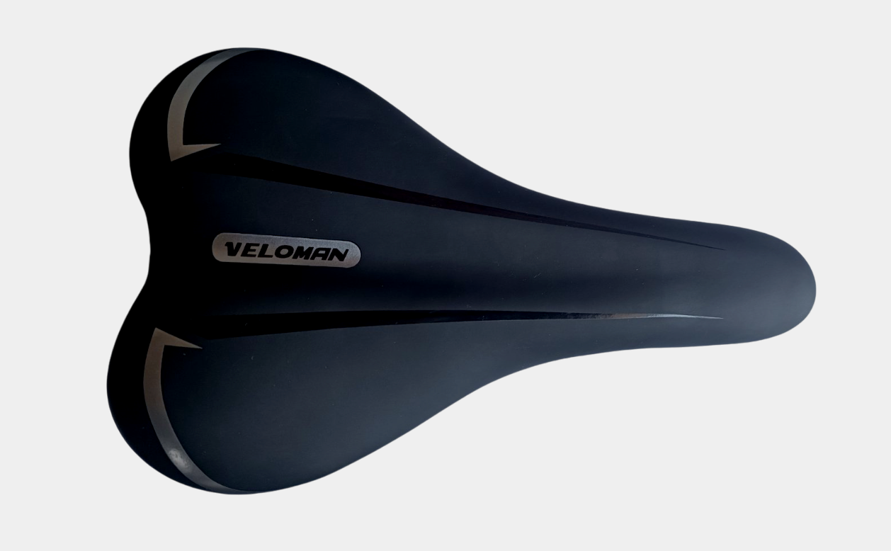 Сідло Veloman MTB чорний з сірим (1601-grey)