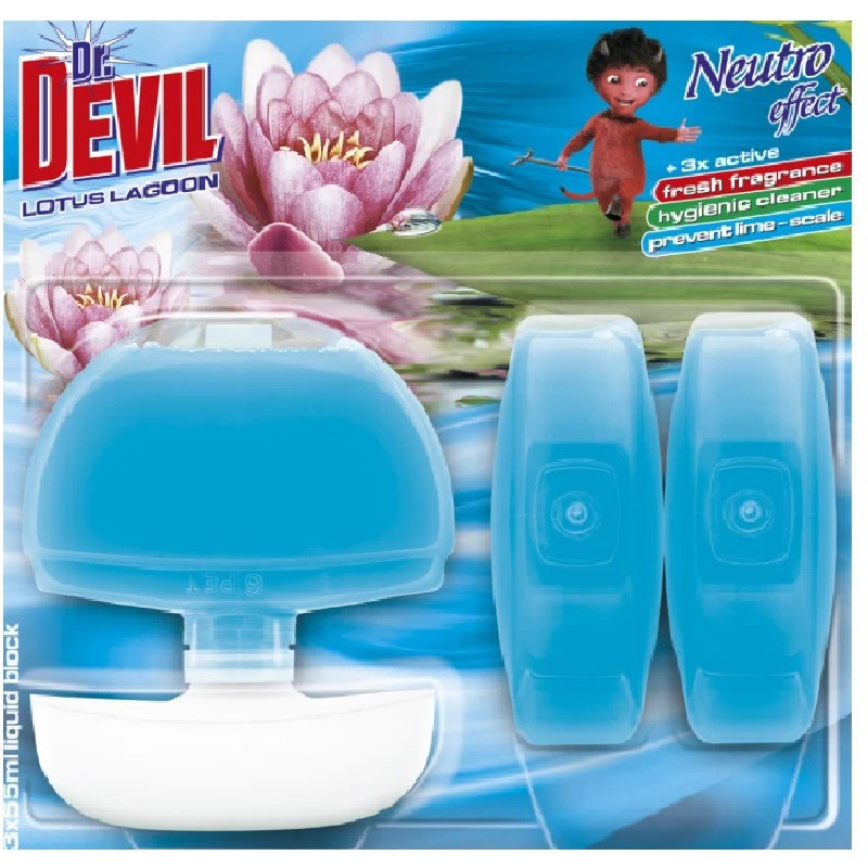 Туалетний блок Dr.Devil Neutro effect Лагуна Лотоса 8595025819666 165 мл артикул 4808777