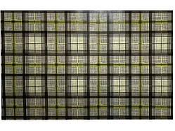 Термосерветка на нетканній основі 0,98*0,58м №15 пластик Коричнево-салатові квадрати ТМ Bona Domus