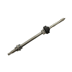 Комбінований гвинт-шуруп неіржавіюча сталь 10х200 мм (комплект)