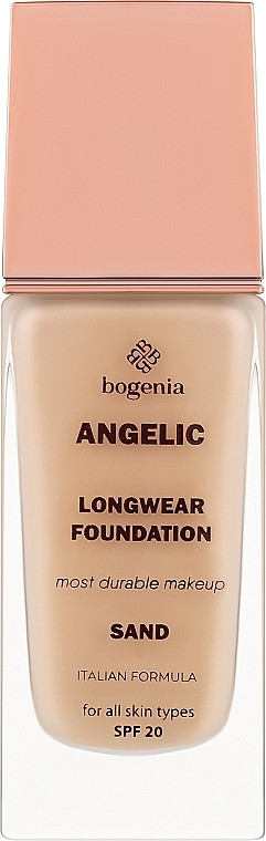 Тональна основа для обличчя Bogenia Angelic Longwear Foundation SPF20 BG605 No 01 Porcelain, 30 мл