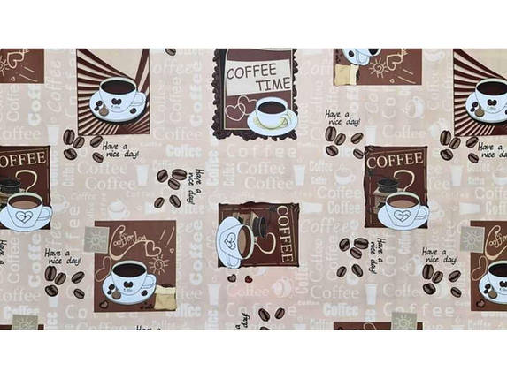 Термосерветка на стіл 1-стороння 0,98*0,58м пластик Coffee time ТМ BONA DOMUS FG, фото 1