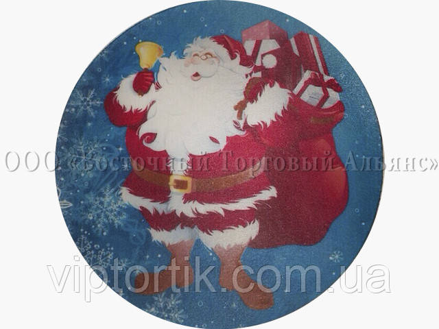 Вафельна картинка - Санта Клаус No3- Ø21 см, фото 1