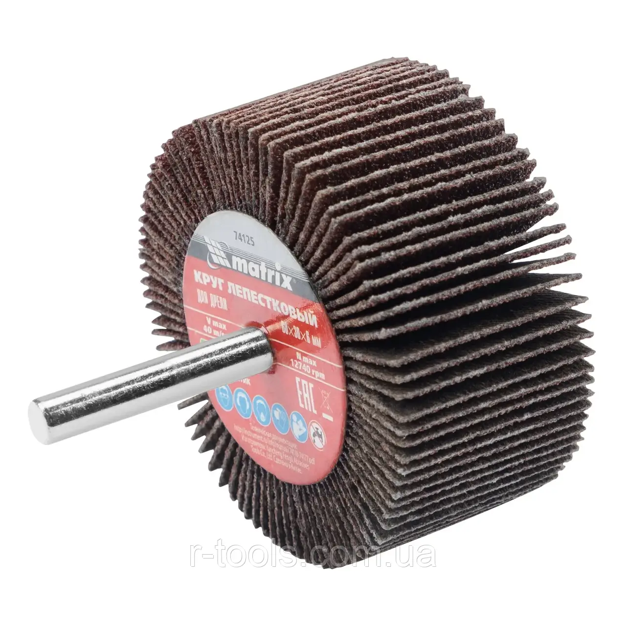 Круг пелюстковий для дриля P 80 80 х 30 х 6 мм MTX 741449